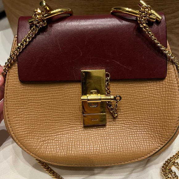 Chloe grained lambskin mini Drew shoulder bag - authentic - Picture 2 of 8